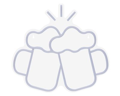 Aplique Salud neón luz cálida