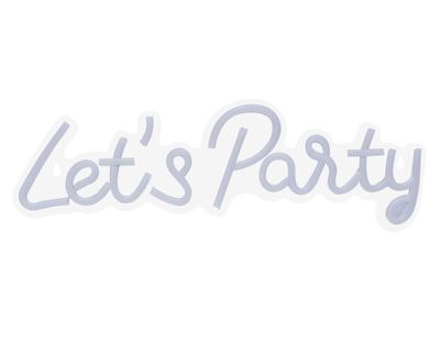 Aplique Neón Party luz cálida