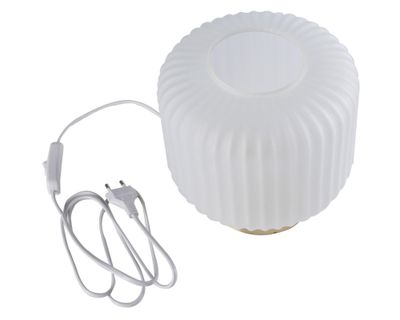 Imagen 2 del producto Lámpara sobremesa E27 1L blanco/gold