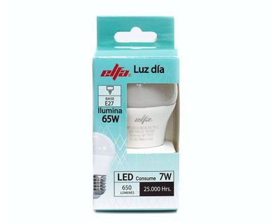Imagen 2 del producto Ampolleta Led 6000K E27 Luz Día 7W