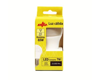 Imagen 2 del producto Ampolleta LED 7W E27 luz cálida G45