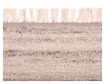 Imagen 2 del producto Alfombra living-comedor 140x200 cm Kelim Tribal Wadmal rayas beige/café