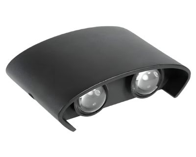 Aplique LED 1W 4L luz cálida EM negro