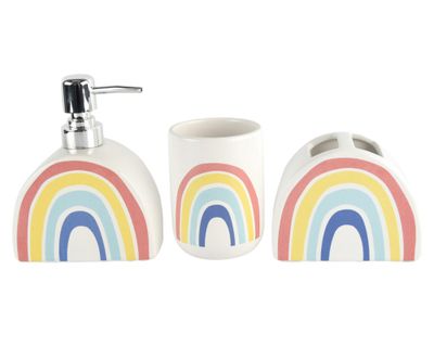 Accesorio baño Arcoíris 3 piezas