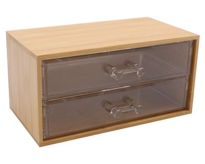 Caja organizadora 2 pisos 19x11.7x9.6 cm