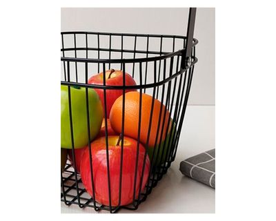 Imagen 2 del producto Canasto metal multiuso 24x18cm negro