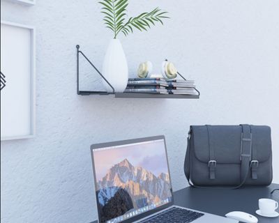 Imagen 2 del producto Repisa Angolo simple negro opaco