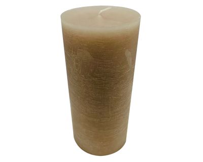 Vela Pilar beige 15x6.8 cm