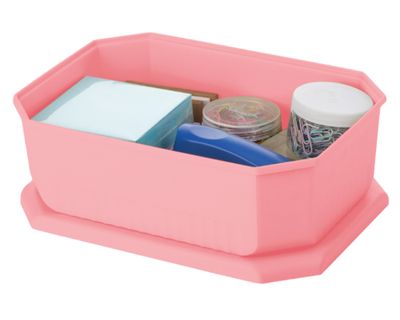 Imagen 2 del producto Caja organizadora Octagonal salmón 4 litros