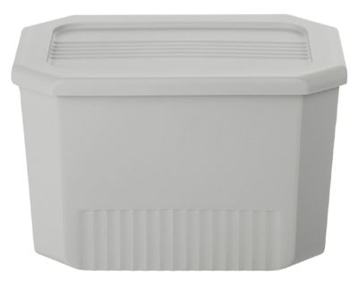 Caja organizadora Octagonal gris 16x25x18 cm