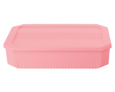 Caja organizadora Octagonal salmón 8 litros