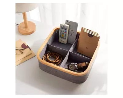 Imagen 2 del producto Organizador clóset 4 divisiones tela gris