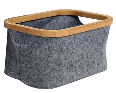 Canasto perfil bambú 18x33x23 cm