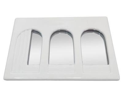 Espejo Artemisa blanco 22.3x15.2x1.1 cm
