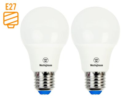 Ampolleta LED 11W E27 luz cálida Bola 2 unidades