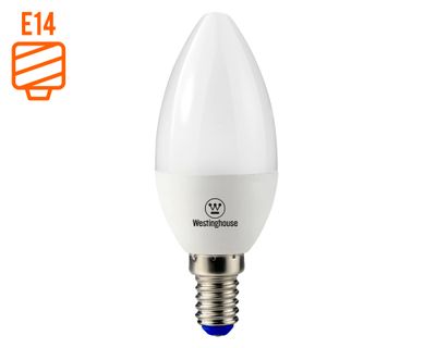 Ampolleta vela LED 5W E14 luz cálida Vela