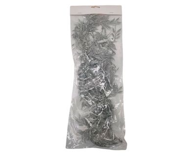 Guirnalda decorativa flores Silver 170 cm