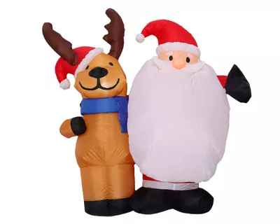 Imagen 1 del producto Inflable Santa con amigos 150 cm
