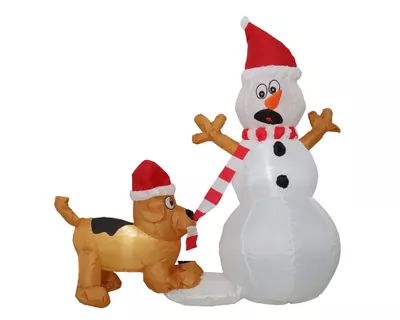 Imagen 1 del producto Inflable Santa con perro 120 cm
