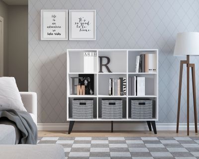 Imagen 2 del producto Librero Retro 0655 blanco 9 espacios