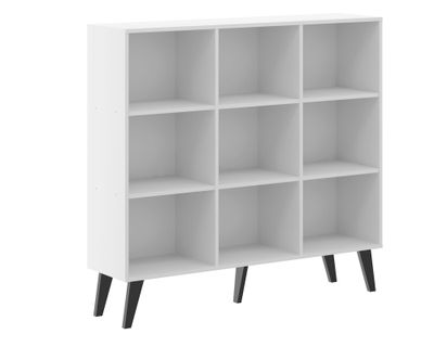 Librero Retro 0655 blanco 9 espacios