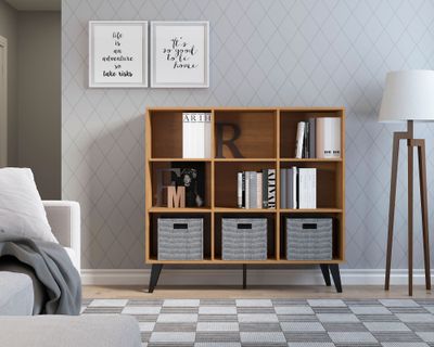 Imagen 2 del producto Librero Retro 0655 café 9 espacios