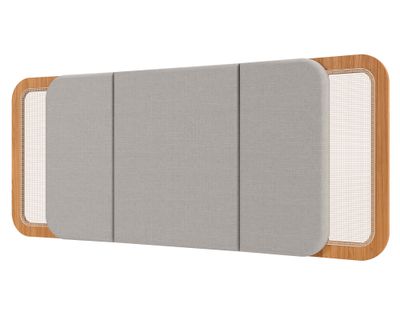 Imagen 2 del producto Respaldo TW156 + 2 veladores TW59 café