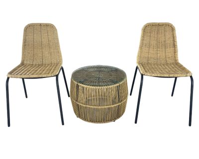 Imagen 2 del producto Set conversación 2 personas Ratán natural fiber