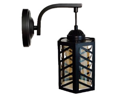 Aplique colgante E27 1L Farol negro