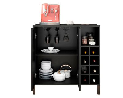 Imagen 2 del producto Bar negro 88.5x86x36 cm