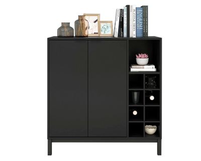 Bar negro 88.5x86x36 cm