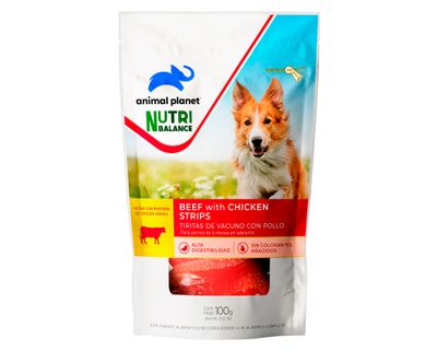 Snack perro treats tiritas vacuno 100 g