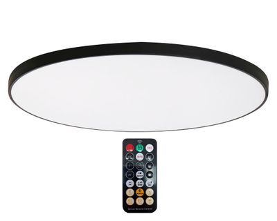 Plafón LED fría 24W negro
