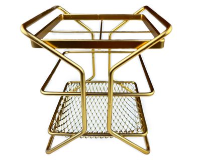 Organizador de cocina porta servicios dorado