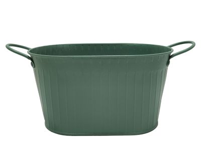 Imagen 1 del producto Maceta Oval con asas verde