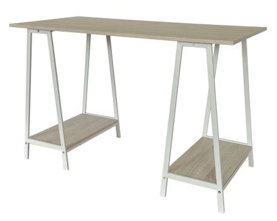 Imagen 2 del producto Escritorio Ajax blanco/natural 75x120x55 cm