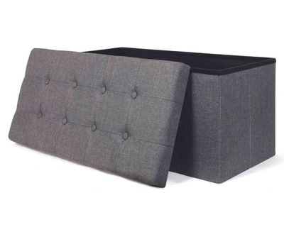 Pouf 38x76x38 cm gris