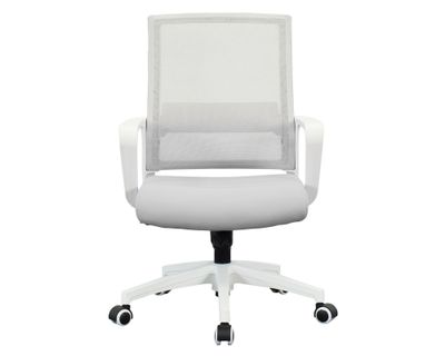 Silla PC Solange gris/blanco