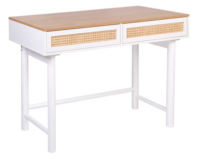 Imagen 2 del producto Escritorio Erato blanco/natural 2 cajones