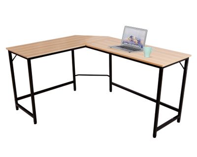 Imagen 2 del producto Escritorio esquinero Anela natural/negro