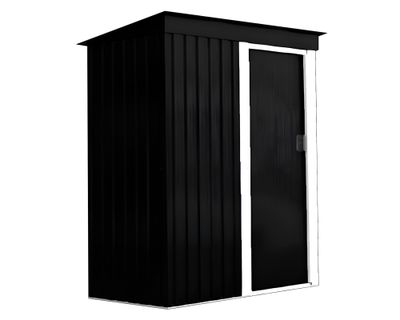 Bodega de jardín negro 181x162x86 cm