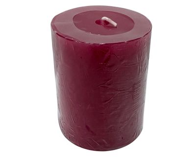 Vela Pilar 9 cm guinda