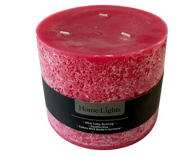 Vela Pilar 10 cm guinda