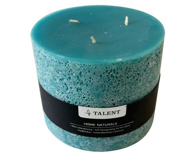 Vela Pilar 10x12.5 cm azul