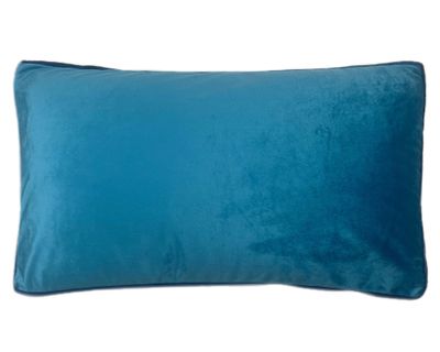 Cojín terciopelo azul 30x50 cm