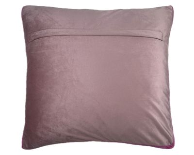 Imagen 2 del producto Cojín terciopelo rosa 45x45 cm