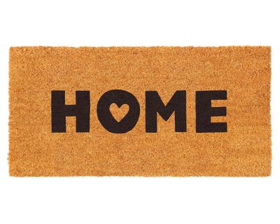 Limpiapiés coco Home corazón 60x120 cm