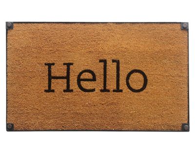 Imagen 1 del producto Limpiapiés Borde metal Hello 50x85 cm