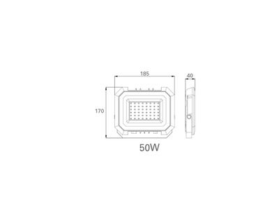 Imagen 2 del producto Proyector LED 50W 4000 K luz neutra