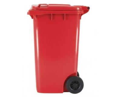 Imagen 2 del producto Basurero cuadrado rojo 240 lt